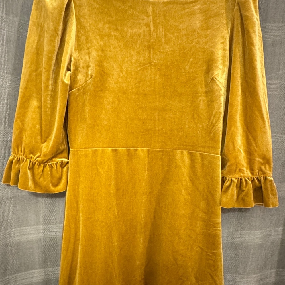 Forever 21 Yellow Ruffled A-line Dress
